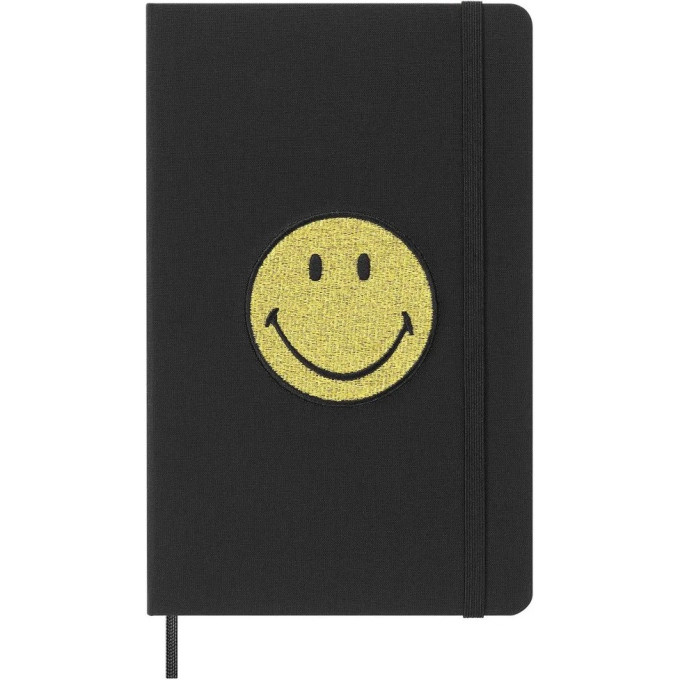 Блокнот MOLESKINE LE SMILEY LESMILEYNTBKCLT LARGE 130х210мм черный