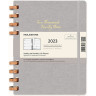 Еженедельник MOLESKINE SPIRAL XL DHSPG3712MWH4Y23 серый